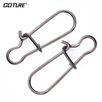 Goture 200pcs/lot Swivels Strong Fishing Hook Lure Connector Swivel Nice Snap ZQ Carp Fishing Accessories